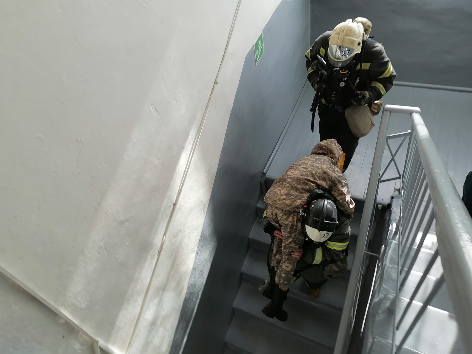 В кадетской школе прошла практическая тренировка по эвакуации  в случае возникновения пожара.